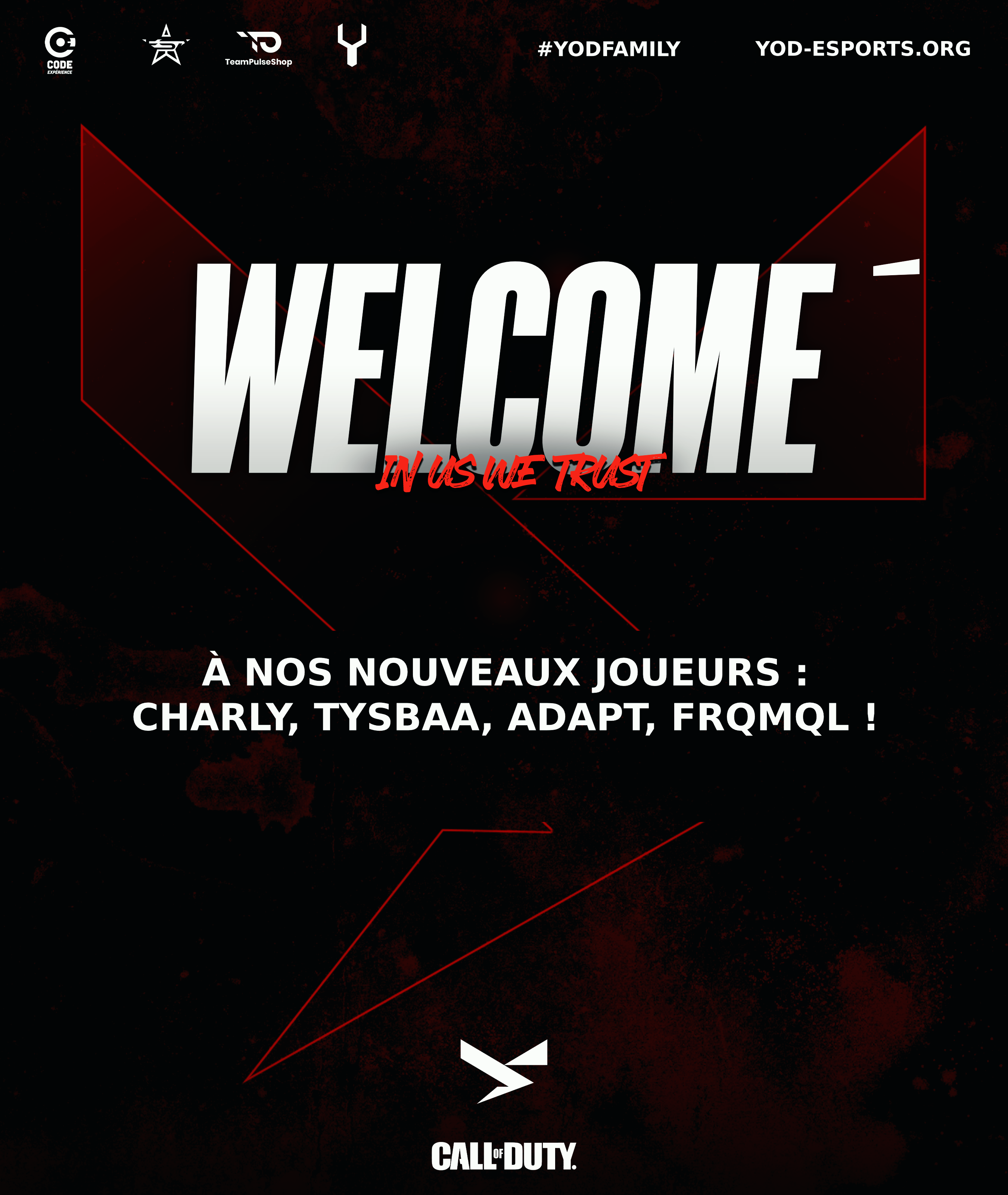 Lire la suite à propos de l’article YoD eSports™ ft. New COD Players ! (Charly, Tysbaa, Adapt & FrqmqL)